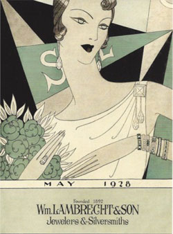 Lambrecht's Jewelers postcard
